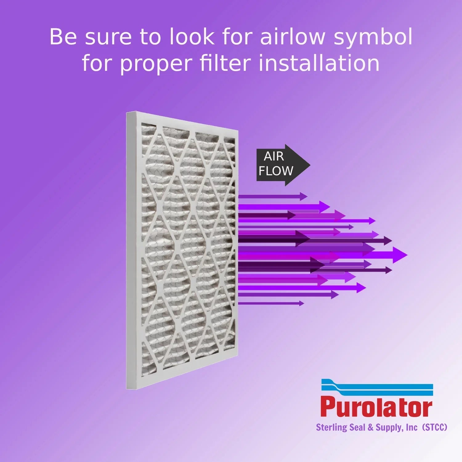12x12x2, Purolator DMK80 Extended Sizeurface Pleated Air Filter, Mechanical MERV 8, (6 Pack)