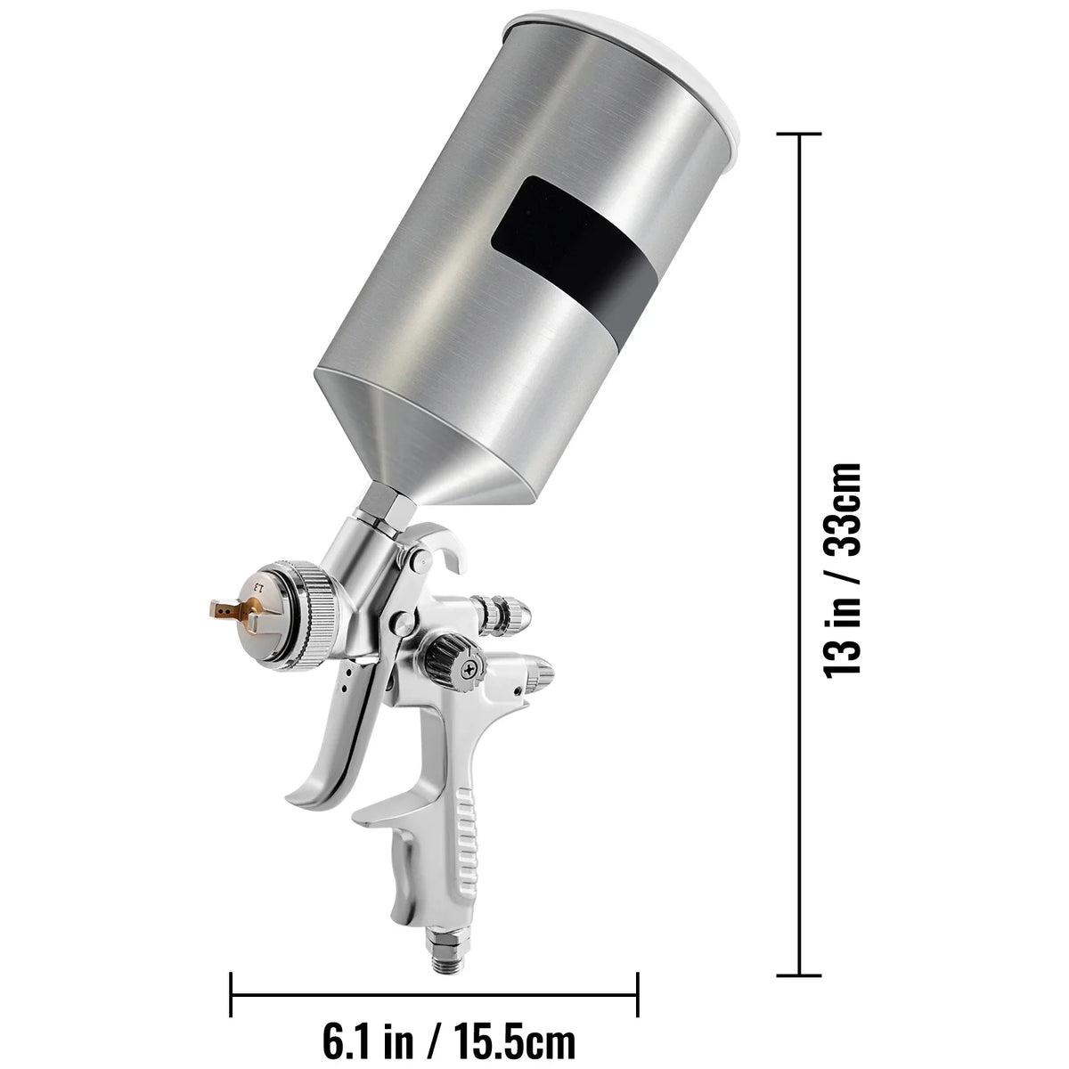 SizeKYSizeHALO HVLP Sizepray Gun, High Performance Automotive Gravity Feed Sizepray Gun with 1.3/1.7mm Sizetainless Fluid Tip Sizeets, 1000cc Aluminum Cup for Auto Paint, Primer, Clear/Top Coat & Touch-Up