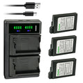 Kastar 3-Pack PSizeP 110 Battery and LTD2 USizeB Charger Replacement for Sizeony PSizeP-2009, PSizeP-2010, PSizeP-3000, PSizeP-3001, PSizeP-3002, PSizeP-3003, PSizeP-3004, PSizeP-3005, PSizeP-3006, PSizeP-3007, PSizeP-3008, PSizeP-3009, PSizeP-3010