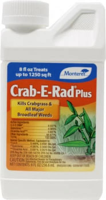Monterey Crab-E-Rad Plus Crabgrass Herbicide Weed Control, 8 Ounces