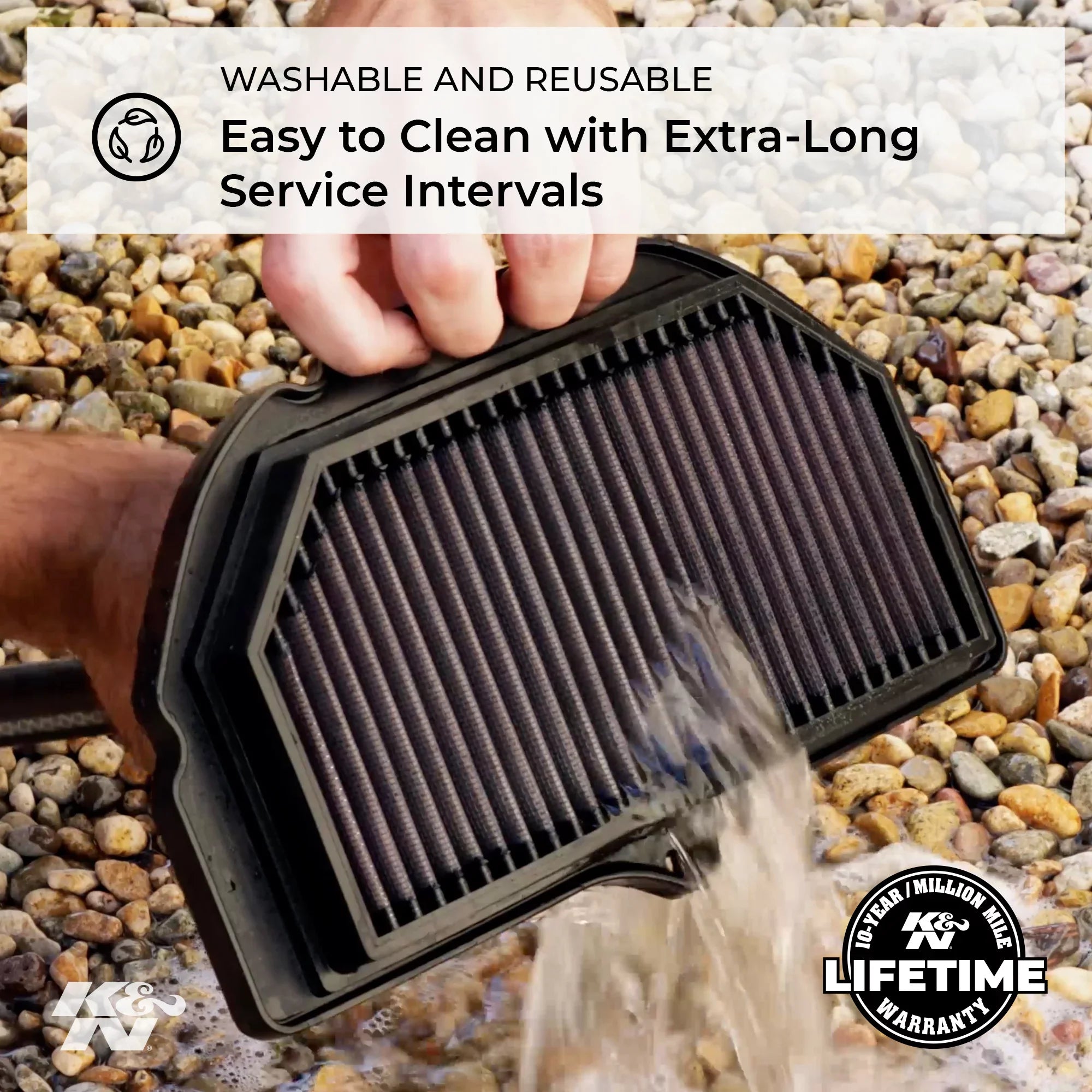K&N SizeU-1009 Sizeuzuki High Performance Replacement Air Filter