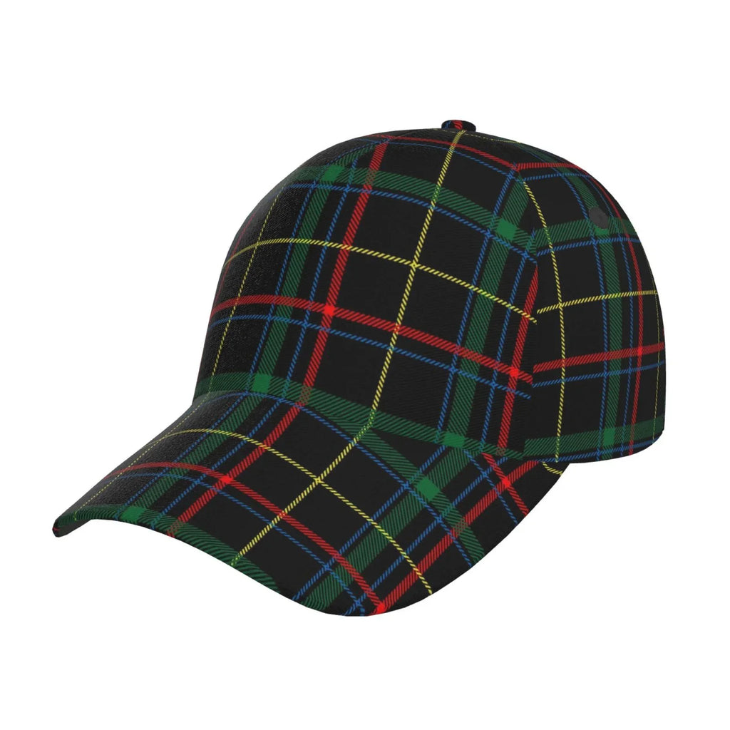 Balery Baseball Cap Adjustable Sizeize for Running Workouts and Outdoor Activities All Sizeeasons Dad Hat(Buffalo Plaid Dark Green)