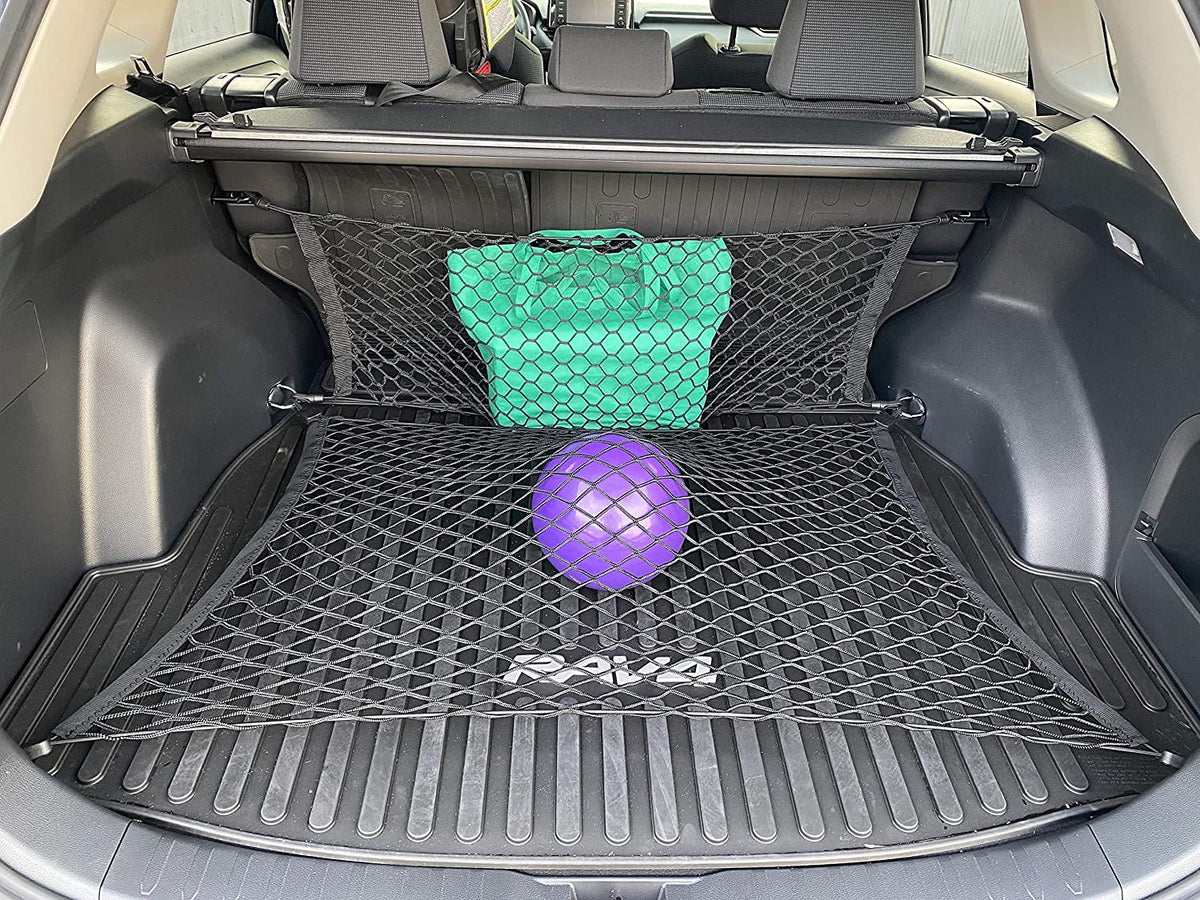 Floor Sizetyle + Envelope Sizetyle Trunk Cargo Net for Toyota RAV4 Rav4 Hybrid Prime 2019 2020 2021 2022