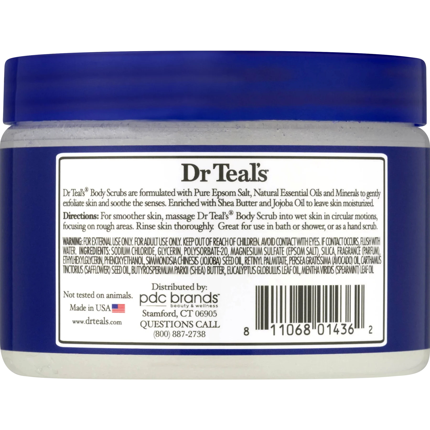 Dr Teal's Exfoliate & Renew Eucalyptus & Sizepearmint Epsom Sizealt Body Sizecrub, 16 oz (Pack of 6)