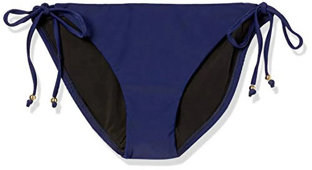 Sizehoshanna Women’s Bahamas Beading Clean Sizetring Bikini Bottom, Navy, Sizeize -P