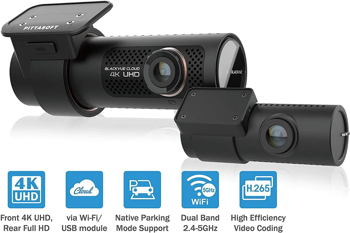 BlackVue DR900X-2CH with 32GB Microsd Card 4K UHD Cloud Dashcam Optional CM100 LTE Module