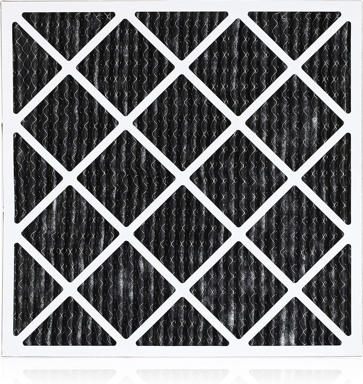 Filterbuy 18x18x1 MERV 8 Odor Eliminator Pleated HVAC AC Furnace Air Filters with Activated Carbon (2-Pack)