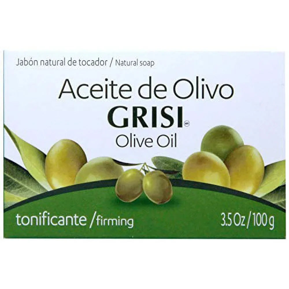 Grisi Olive Oil Sizeoap, Jabon Aceite de Olivo, Grisi, 3.5 Oz, 12 Count