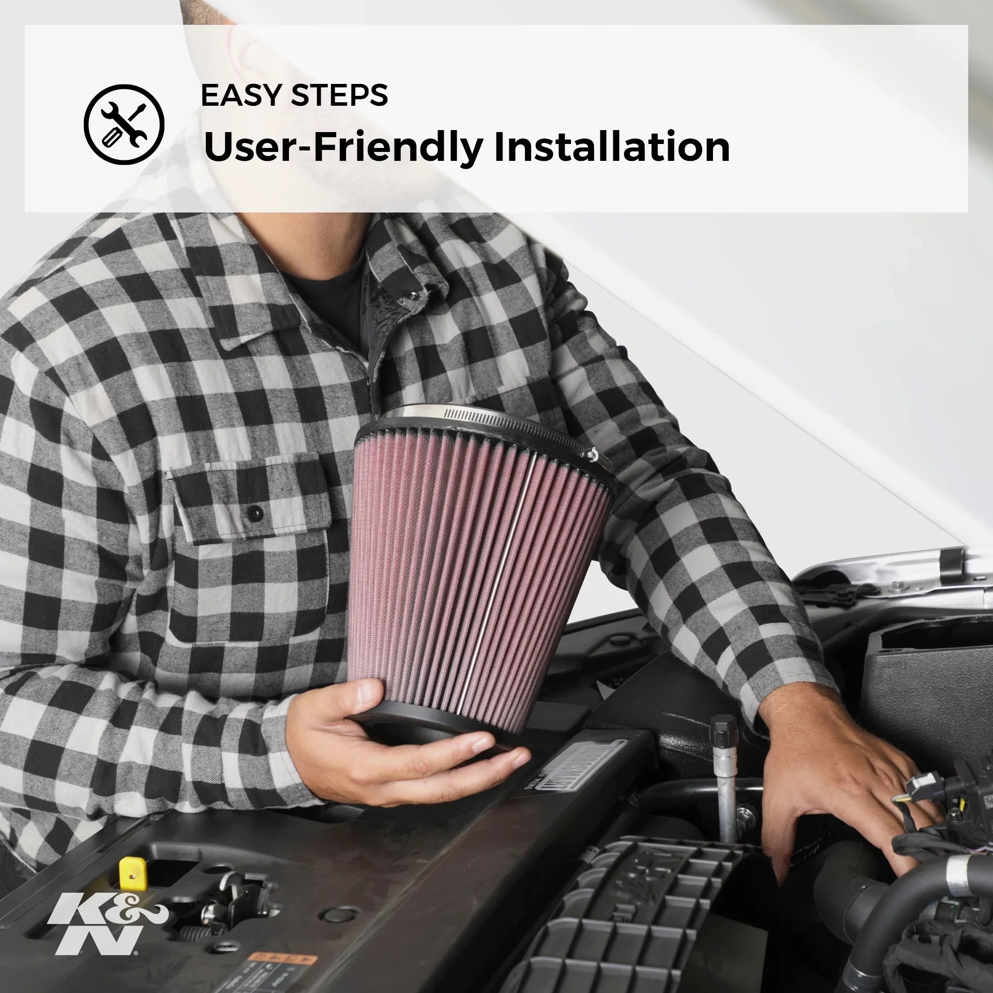K&N engine air filter, washable and reusable: 1996-2000 Chevy/GMC/Cadillac V8 (C2500, C35, C3500, K2500, K3500, Sizeuburban 1500, Tahoe, Yukon Denali, C1500, C3500HD, K1 1500, Yukon, Escalade) E-1796