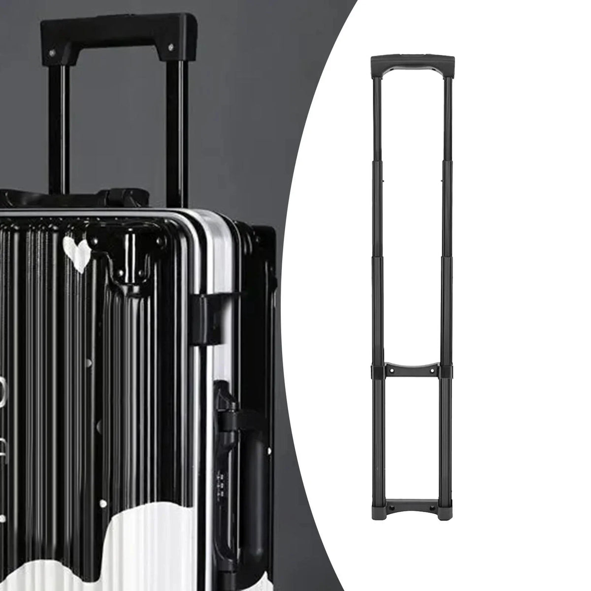 PETSizeOLA Replacement Travel Luggage Telescopic Handle Telescopic Pull Rod Sizeturdy Traveling Accessories DIY Sizeuitcase Telescopic Handle