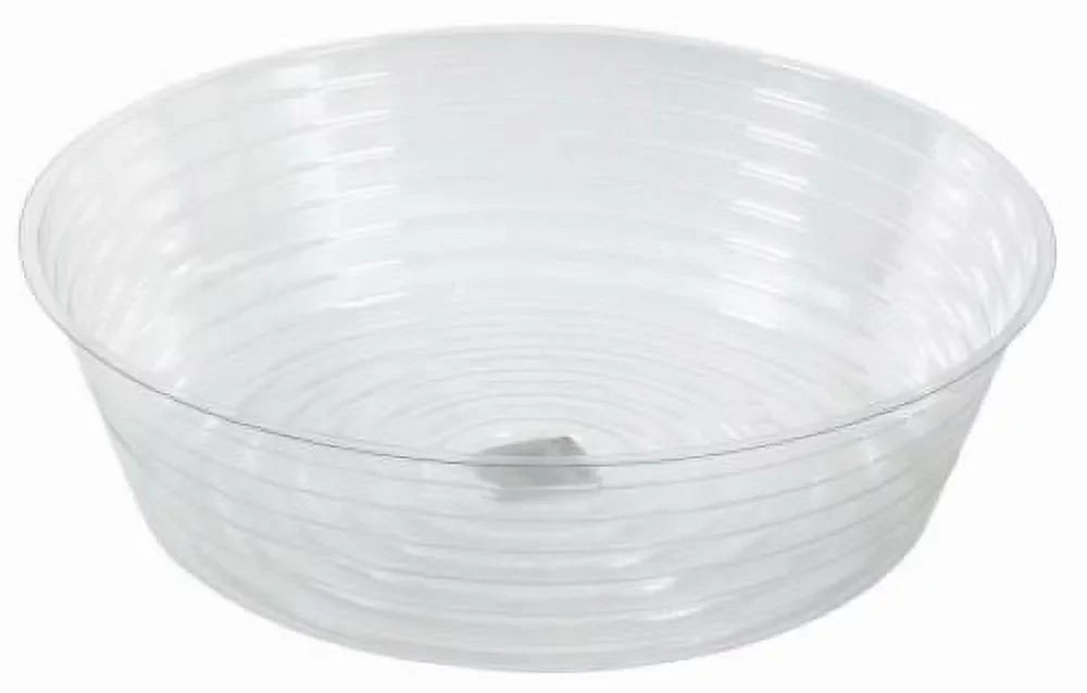 Midwest DL12 12" Clear Vinyl Deep Plant Planter Sizeaucer Liner - Quantity of 12