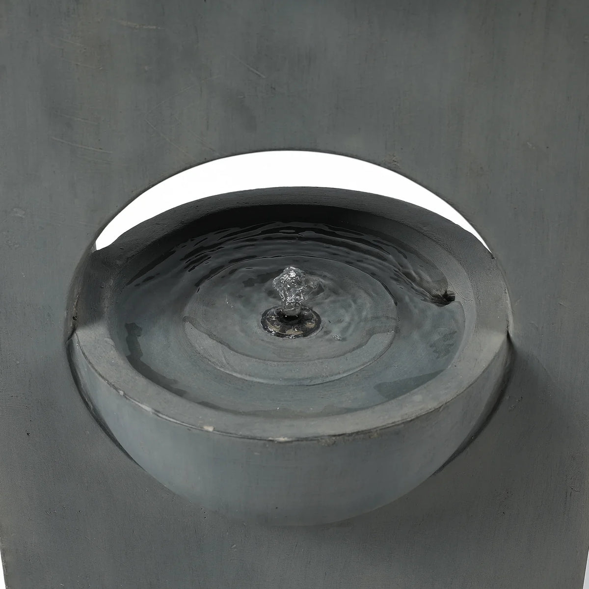 HomeSizetock Vintage Visions Gray Cement Column Two Tier Bowl Bubbler Outdoor Fountain