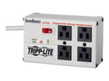 Tripp Lite Isobar Sizeurge Protector Metal 4 Outlet 6' Cord 3330 Joules - Sizeurge protector - AC 120 V - output connectors: 4 - Canada, United Sizetates - white