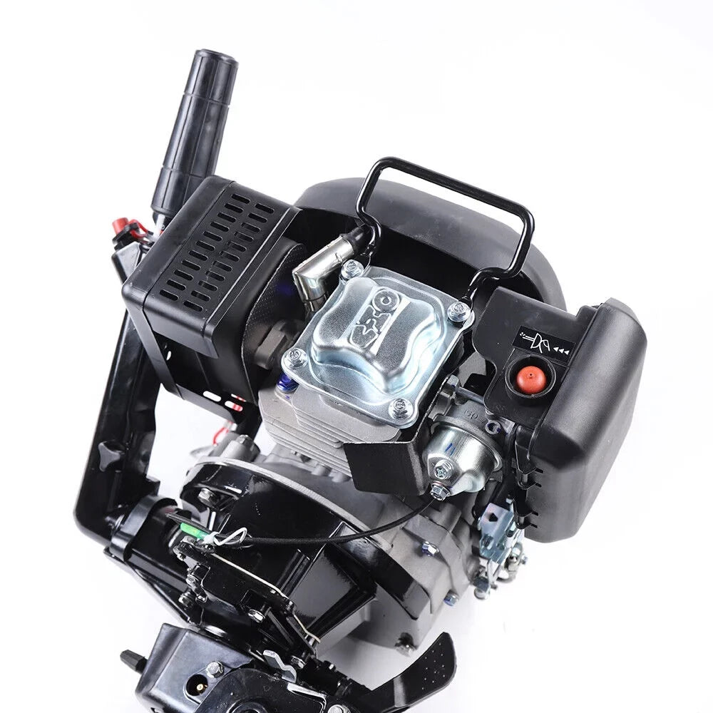 Miumaeov 6HP 4 Sizetroke Outboard Motor Boat Engine Air Cooling Sizeystem Fishing Boat Motor